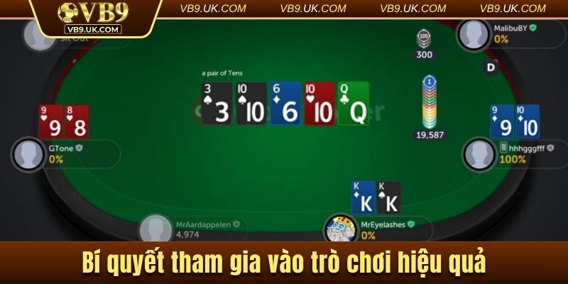 Bí quyết tham gia vào trò chơi hiệu quả