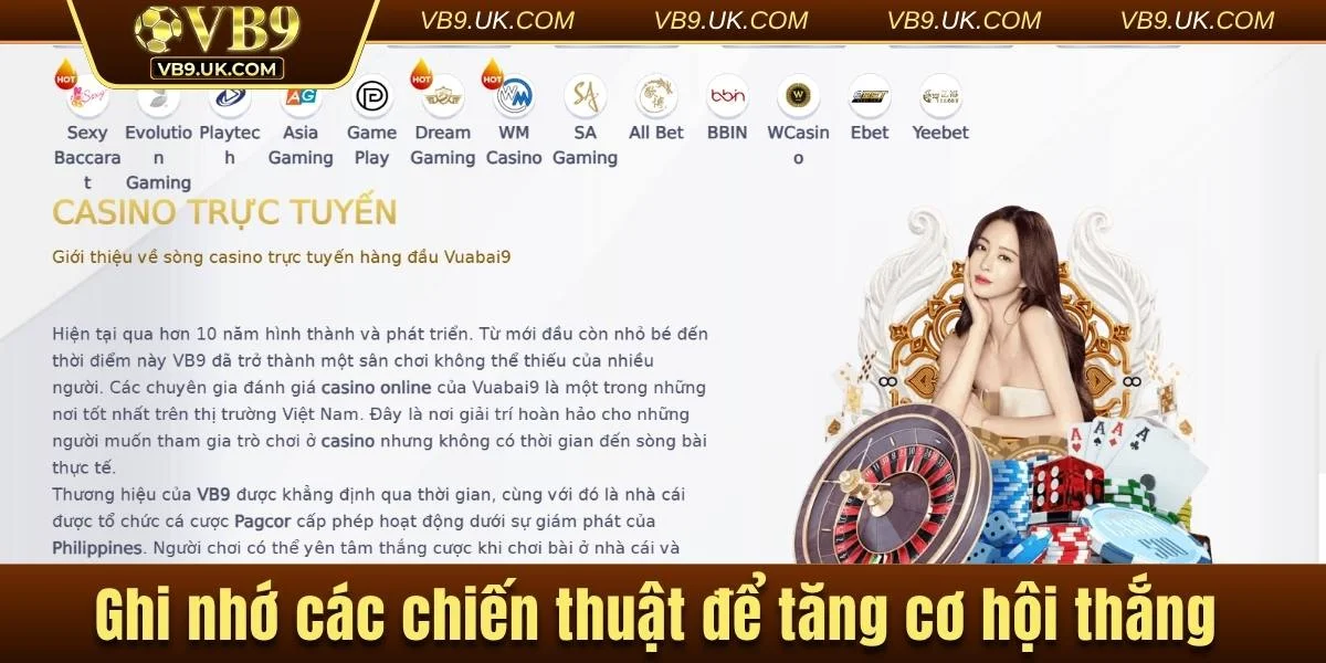 Ghi nhớ các chiến thuật đánh bài để tăng cơ hội thắng