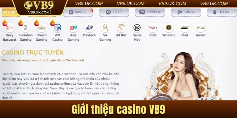 Giới thiệu casino VB9